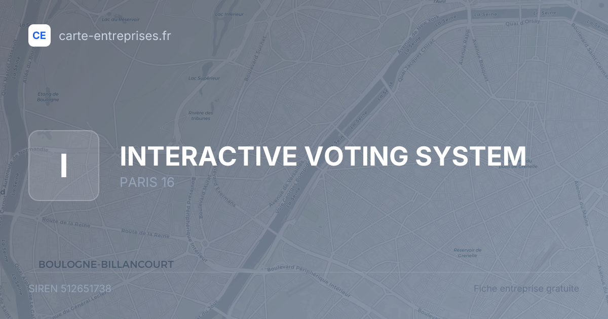 INTERACTIVE VOTING SYSTEM — 512651738 — fiche entreprise