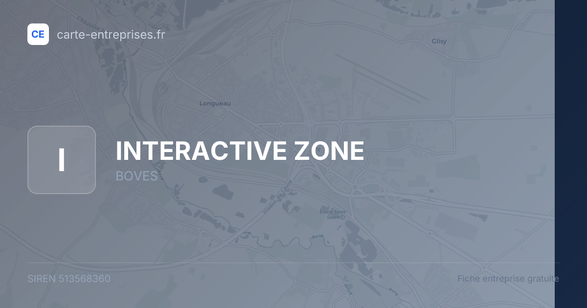INTERACTIVE ZONE — 513568360 — fiche entreprise