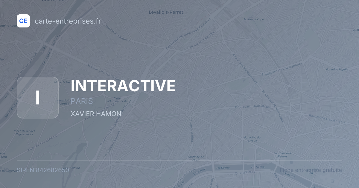 INTERACTIVE — 842682650 — fiche entreprise