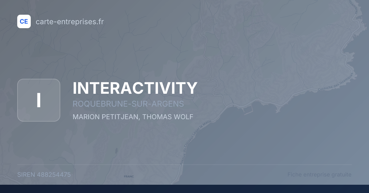 INTERACTIVITY — 488254475 — fiche entreprise
