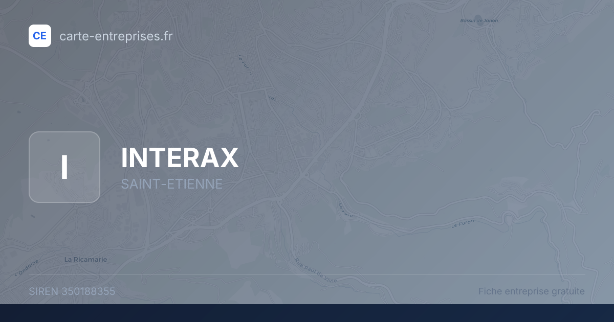 INTERAX — 350188355 — fiche entreprise