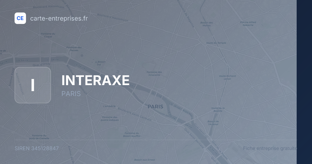 INTERAXE — 345128847 — fiche entreprise