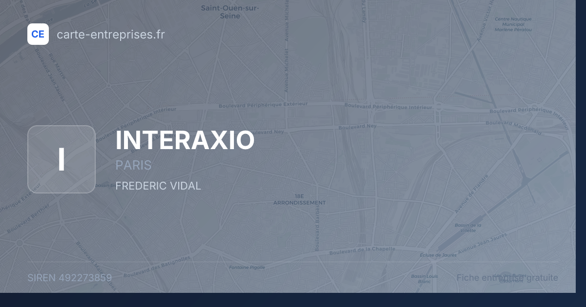 INTERAXIO — 492273859 — fiche entreprise