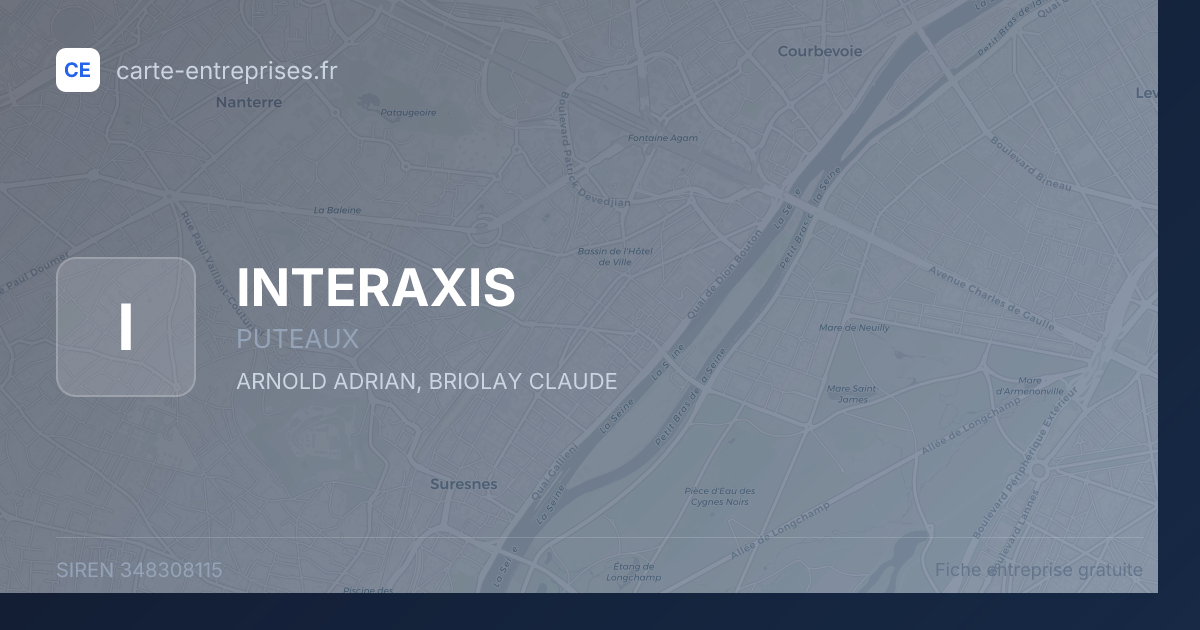 INTERAXIS — 348308115 — fiche entreprise