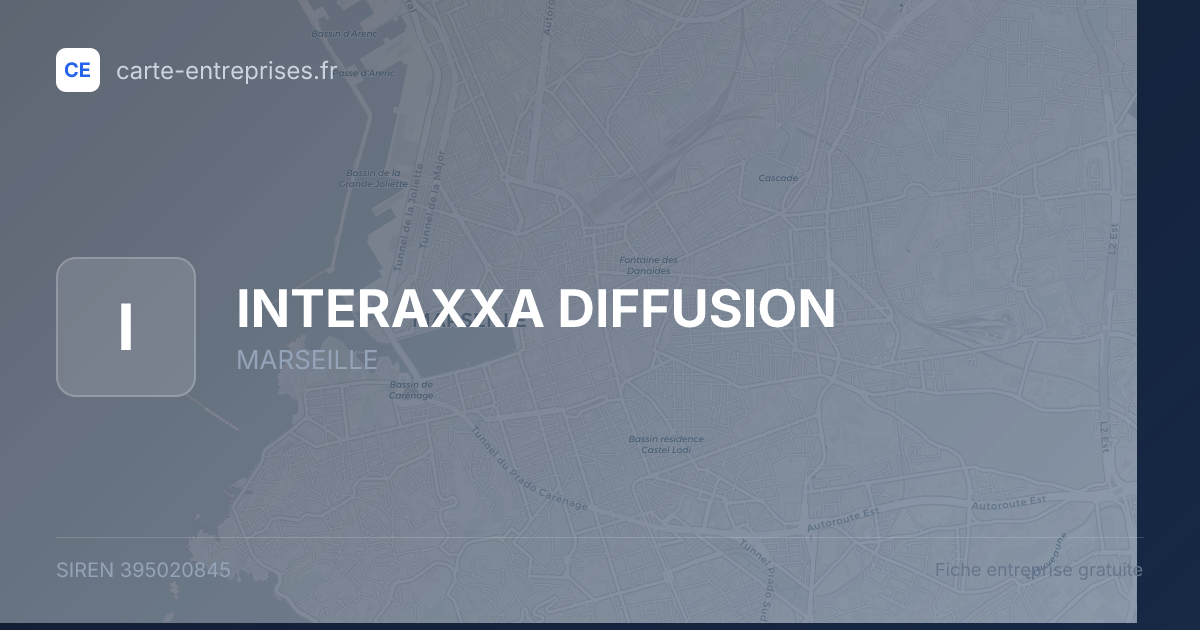 INTERAXXA DIFFUSION — 395020845 — fiche entreprise