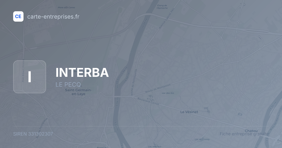INTERBA — 331302307 — fiche entreprise
