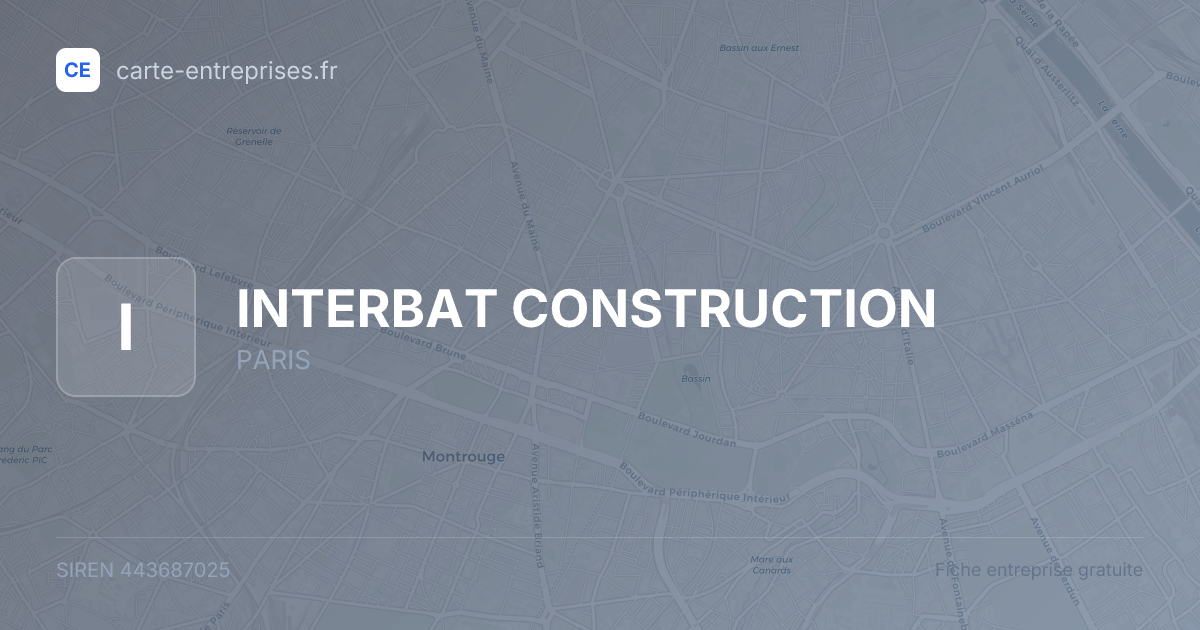 INTERBAT CONSTRUCTION — 443687025 — fiche entreprise