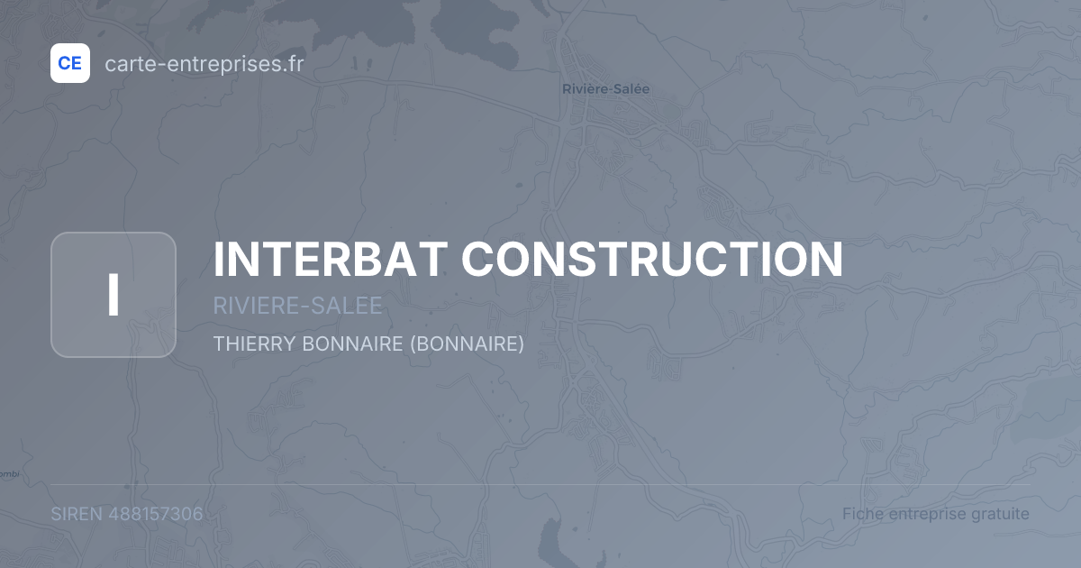 INTERBAT CONSTRUCTION — 488157306 — fiche entreprise