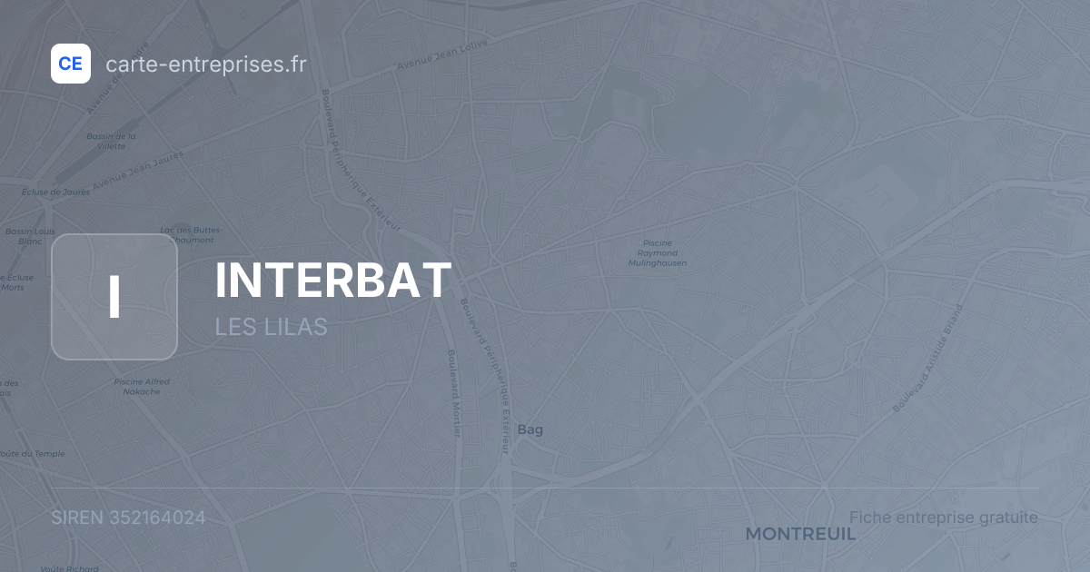 INTERBAT — 352164024 — fiche entreprise