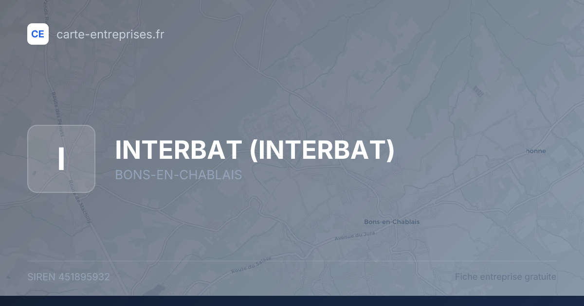 INTERBAT — 451895932 — fiche entreprise