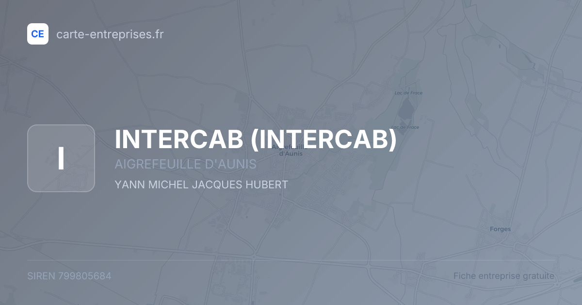 INTERCAB — 799805684 — fiche entreprise