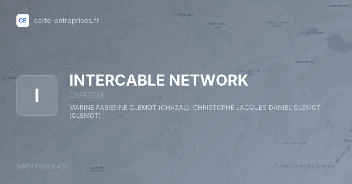INTERCABLE NETWORK — 799330428 — fiche entreprise