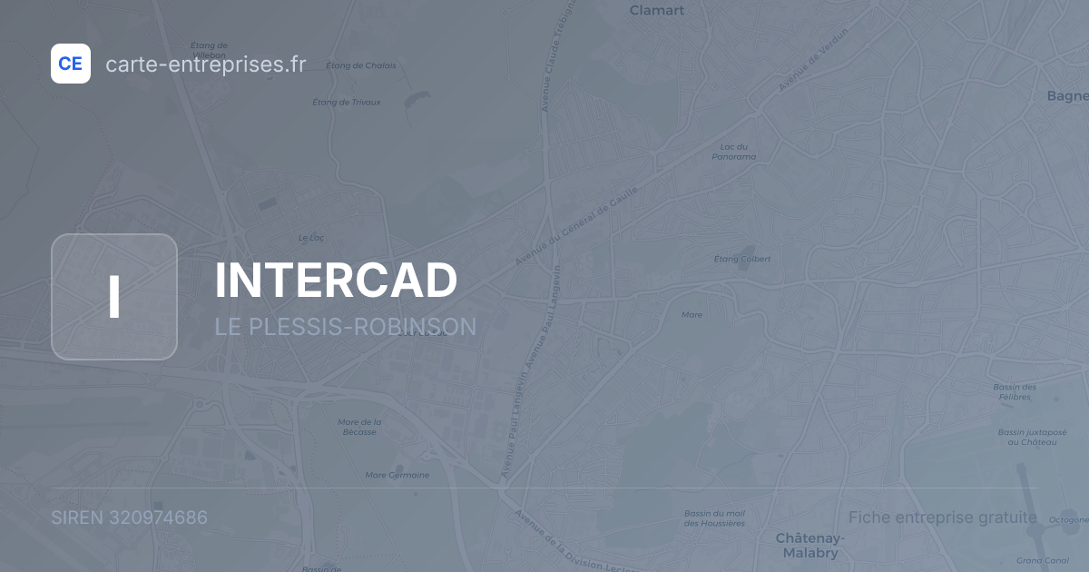 INTERCAD — 320974686 — fiche entreprise