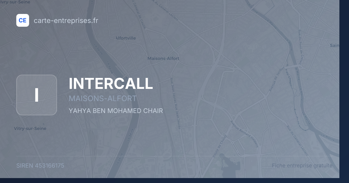 INTERCALL — 453166175 — fiche entreprise