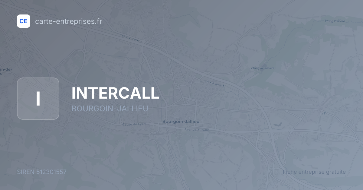 INTERCALL — 512301557 — fiche entreprise