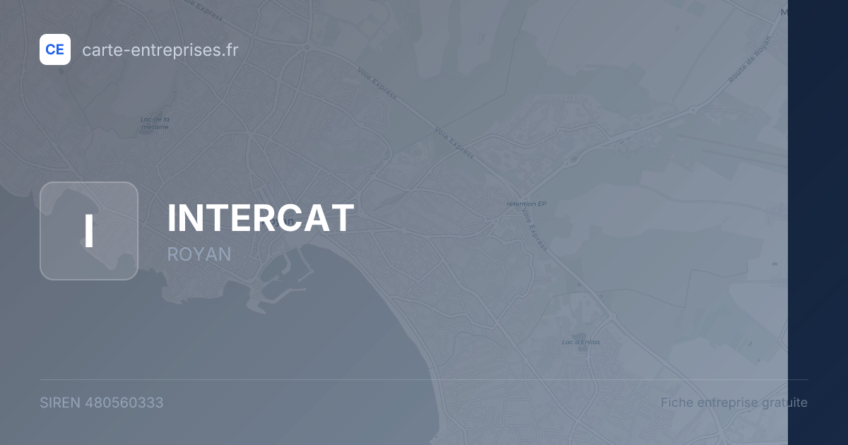 INTERCAT — 480560333 — fiche entreprise