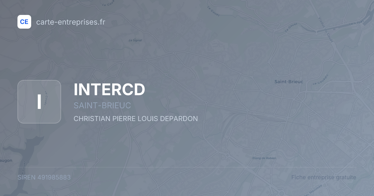 INTERCD — 491985883 — fiche entreprise