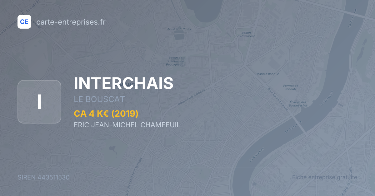 INTERCHAIS — 443511530 — fiche entreprise