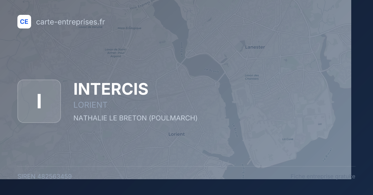 INTERCIS — 482563459 — fiche entreprise