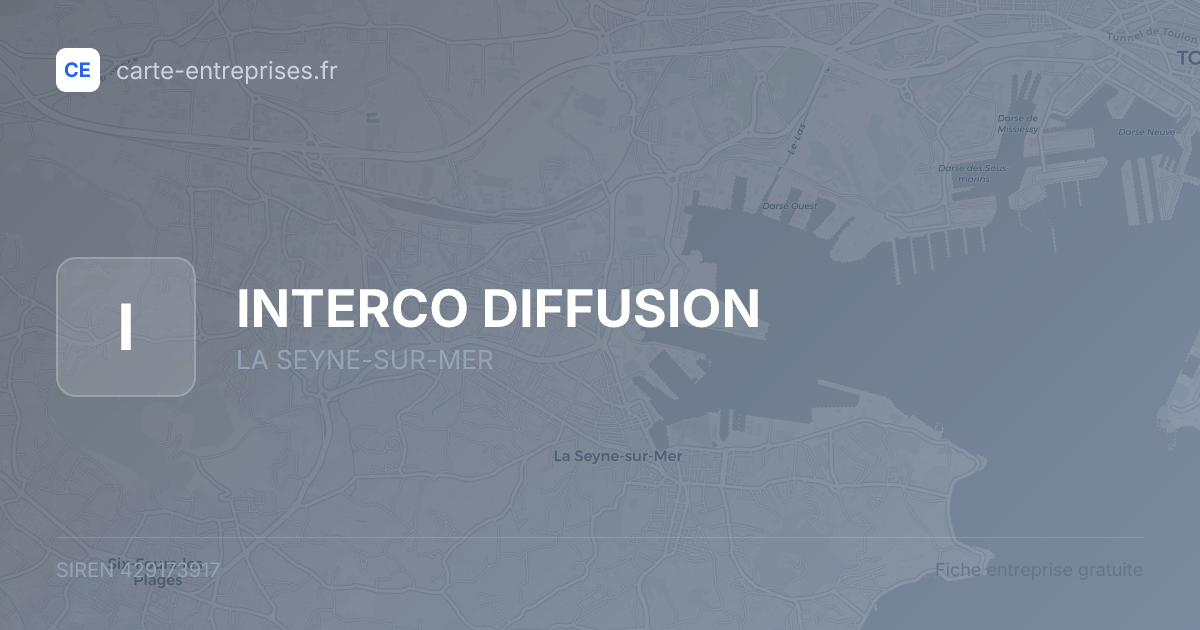 INTERCO DIFFUSION — 429173917 — fiche entreprise