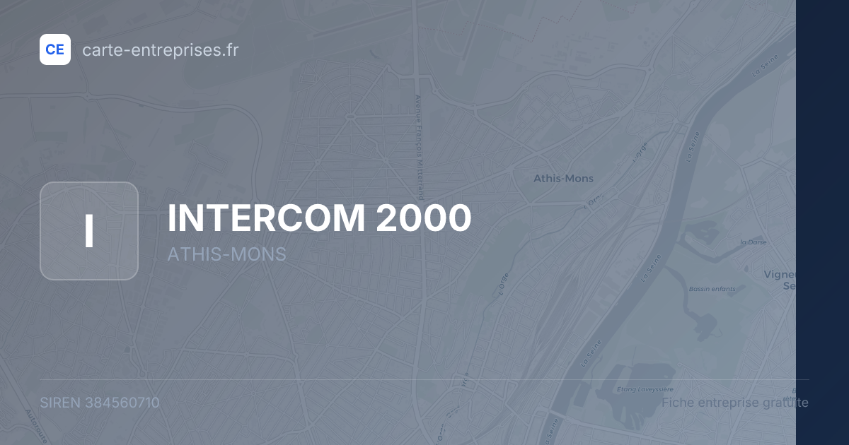 INTERCOM 2000 — 384560710 — fiche entreprise
