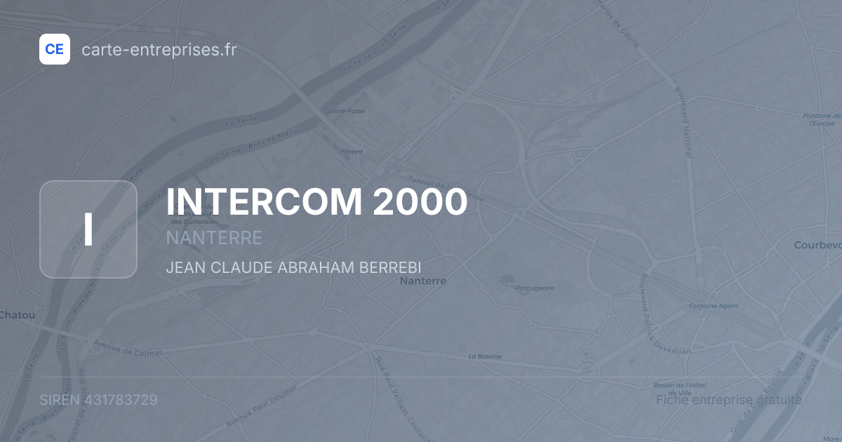 INTERCOM 2000 — 431783729 — fiche entreprise