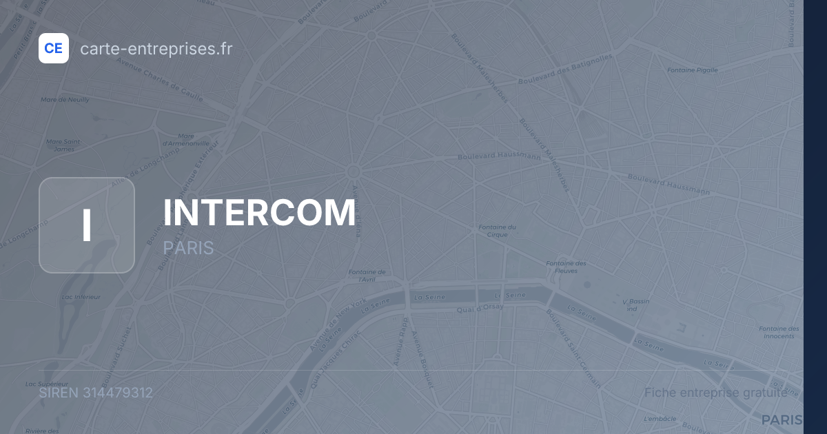 INTERCOM — 314479312 — fiche entreprise