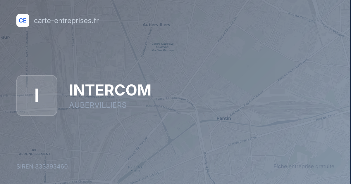 INTERCOM — 333393460 — fiche entreprise
