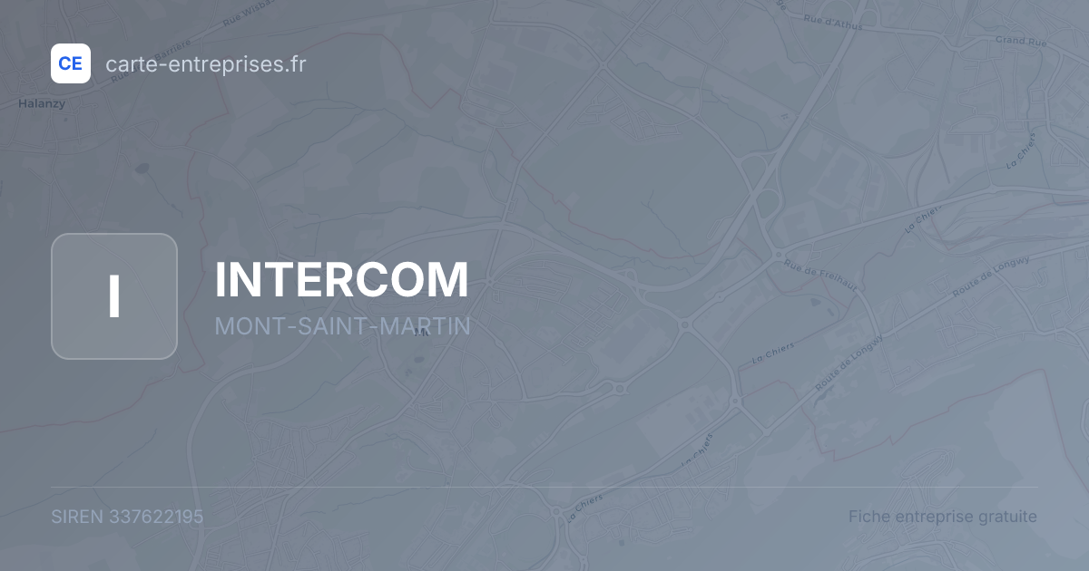 INTERCOM — 337622195 — fiche entreprise