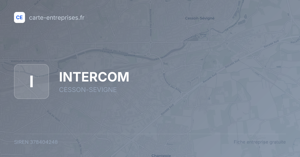 INTERCOM — 378404248 — fiche entreprise