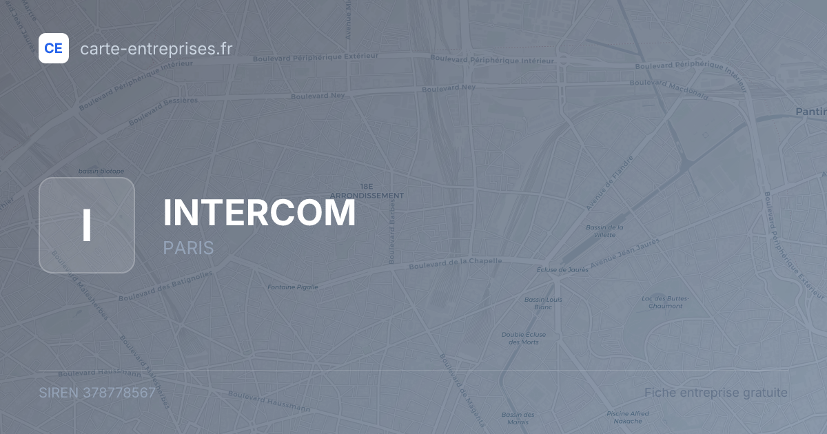 INTERCOM — 378778567 — fiche entreprise