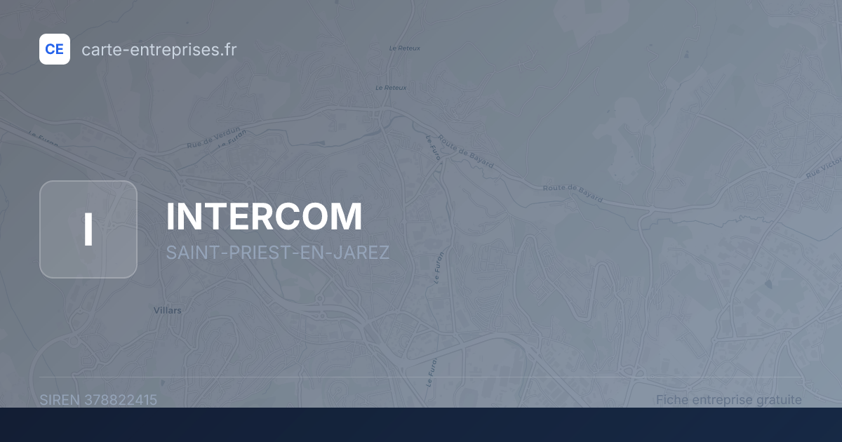 INTERCOM — 378822415 — fiche entreprise