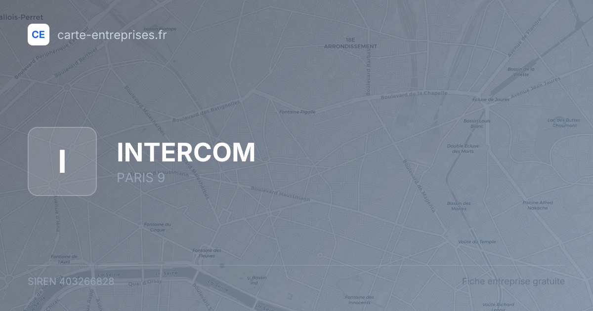 INTERCOM — 403266828 — fiche entreprise