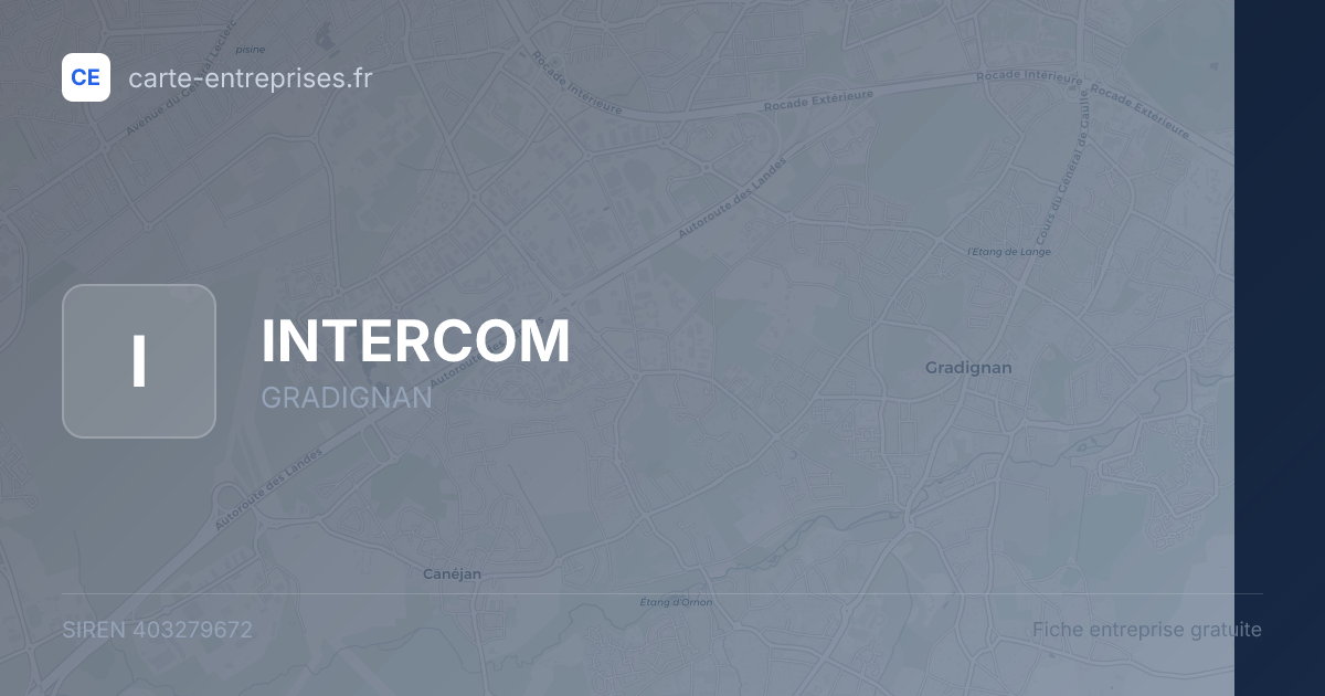 INTERCOM — 403279672 — fiche entreprise