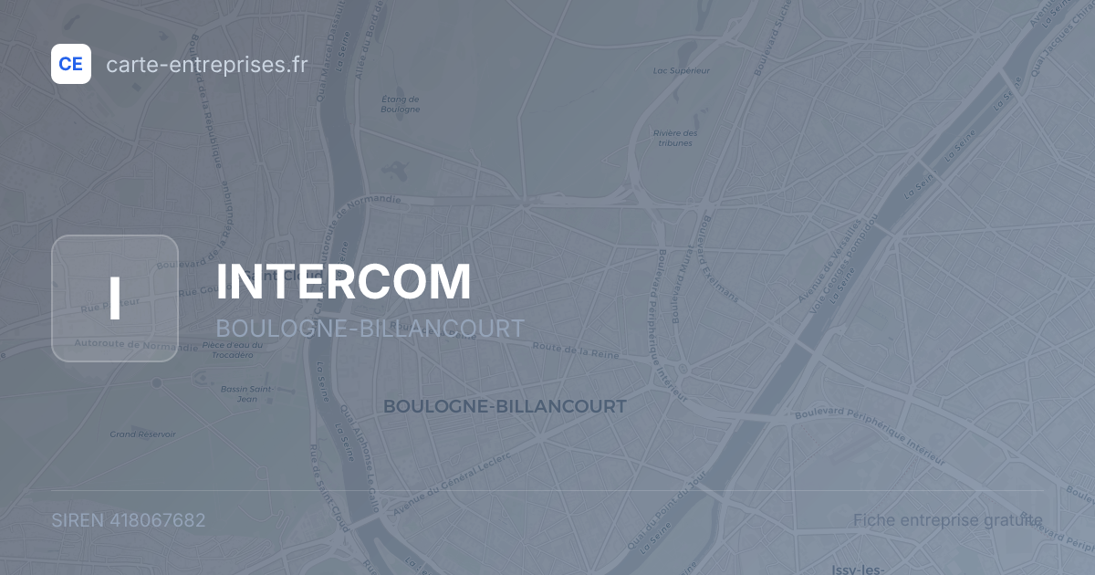 INTERCOM — 418067682 — fiche entreprise