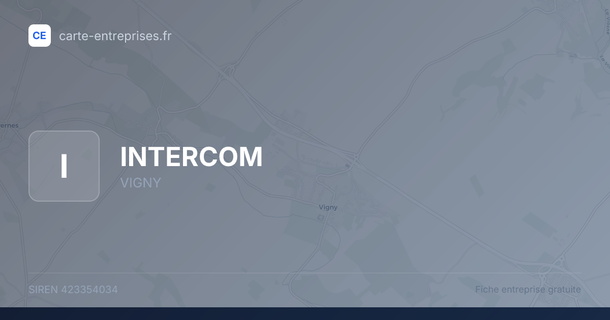INTERCOM — 423354034 — fiche entreprise