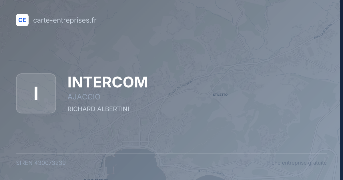 INTERCOM — 430073239 — fiche entreprise