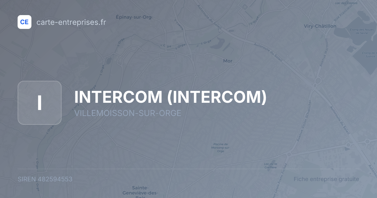 INTERCOM — 482594553 — fiche entreprise