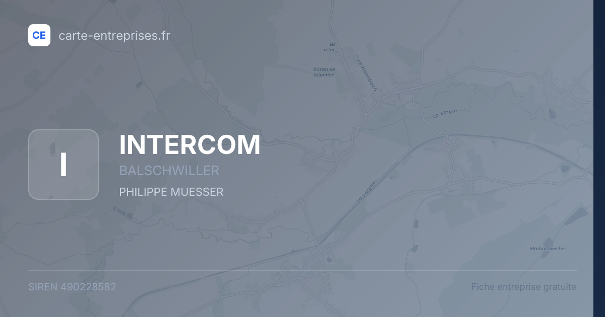 INTERCOM — 490228582 — fiche entreprise