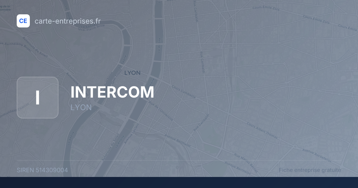 INTERCOM — 514309004 — fiche entreprise