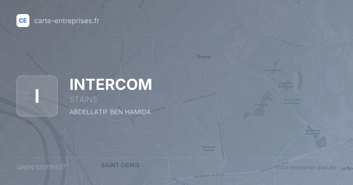 INTERCOM — 520176637 — fiche entreprise