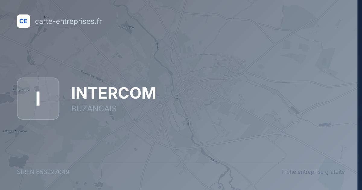 INTERCOM — 853227049 — fiche entreprise