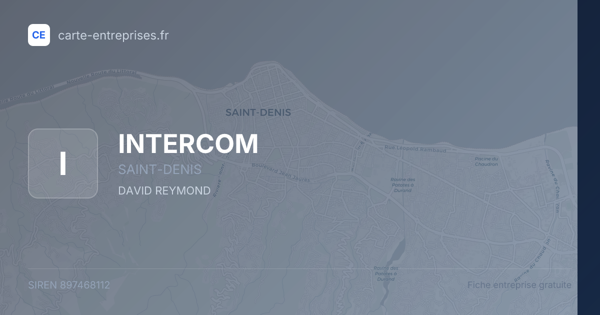 INTERCOM — 897468112 — fiche entreprise