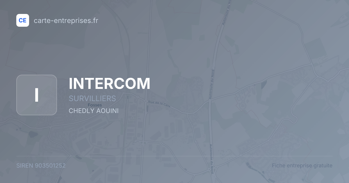 INTERCOM — 903501252 — fiche entreprise