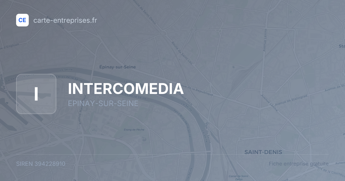 INTERCOMEDIA — 394228910 — fiche entreprise