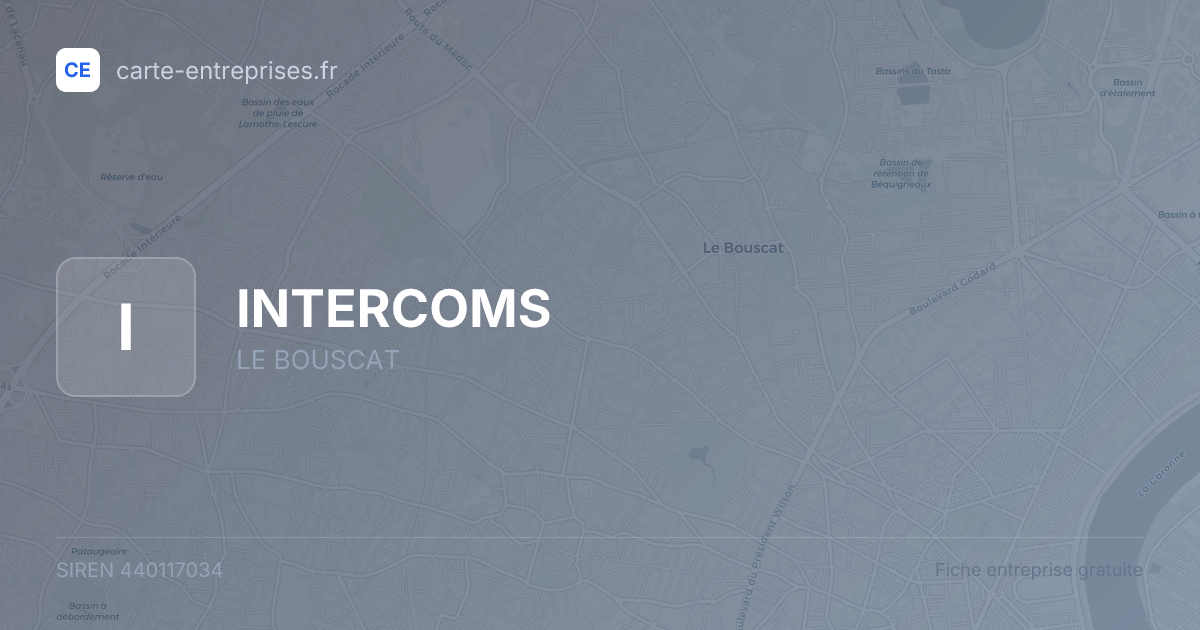 INTERCOMS — 440117034 — fiche entreprise