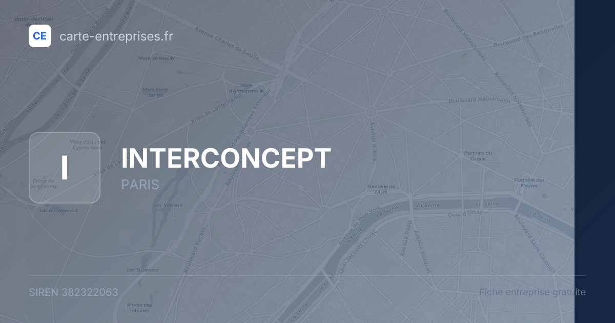 INTERCONCEPT — 382322063 — fiche entreprise