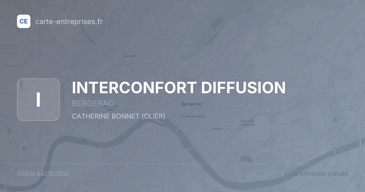 INTERCONFORT DIFFUSION — 442182655 — fiche entreprise