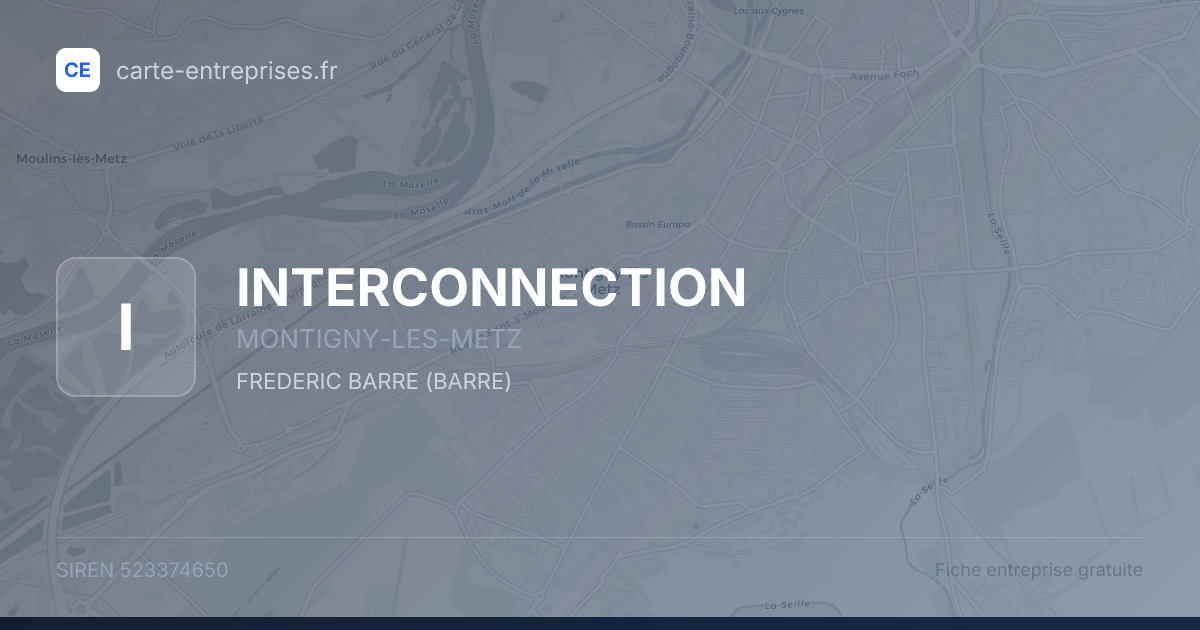 INTERCONNECTION — 523374650 — fiche entreprise