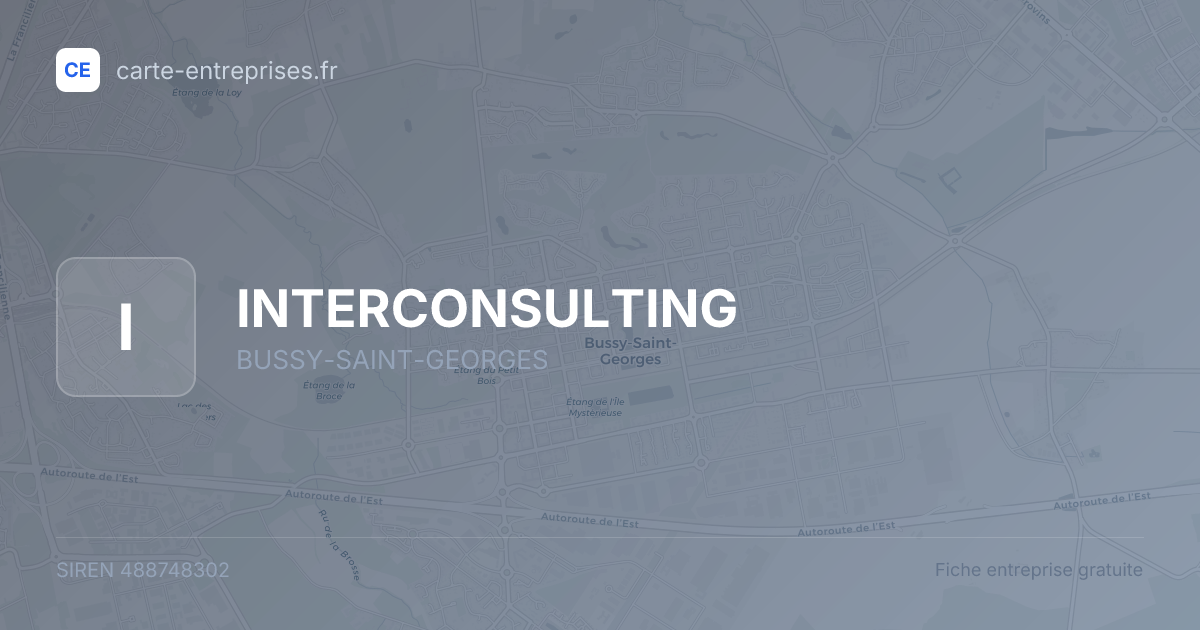 INTERCONSULTING — 488748302 — fiche entreprise